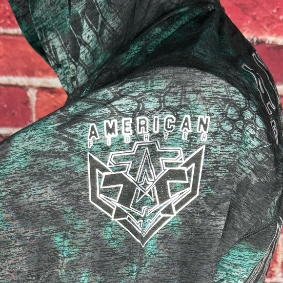 American Fighter Men's Graphic Long Sleeve Hooded T-Shirt - Size: 2XL- NWT - Picture 6 of 12